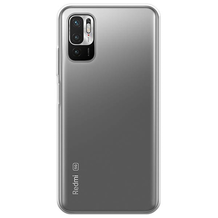 Прозрачен калъф, съвместим с Xiaomi Redmi Note 10 5G, Slim fit, Anti-slip, Минималистичен дизайн, 1 mm