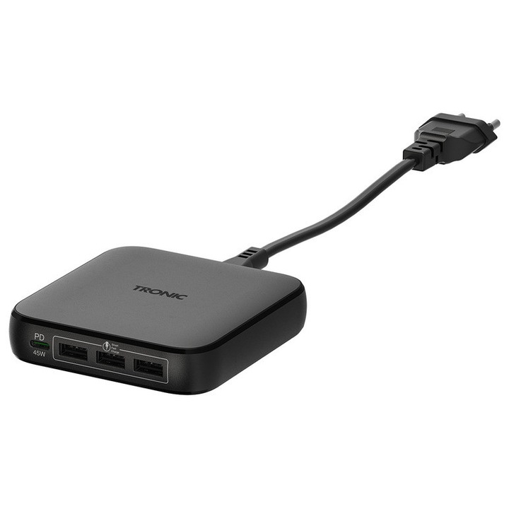 Incarcator USB TRONIC pentru laptopuri/tablete/smartphone-uri, 65 W