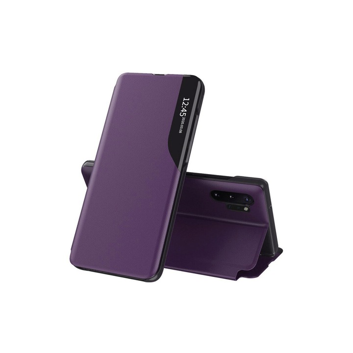 Флип калъф за Samsung Galaxy Note 10 Plus 4G / Note 10 Plus 5G Techsuit eFold Series Purple