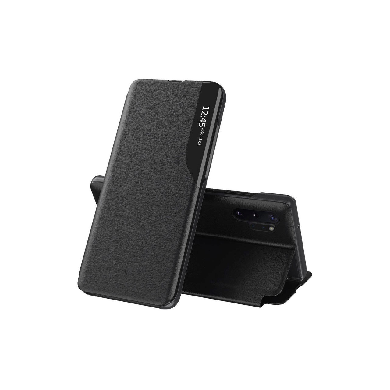 Husa pentru Samsung Galaxy Note 10 Plus 4G / Note 10 Plus 5G - Techsuit eFold Series - Black