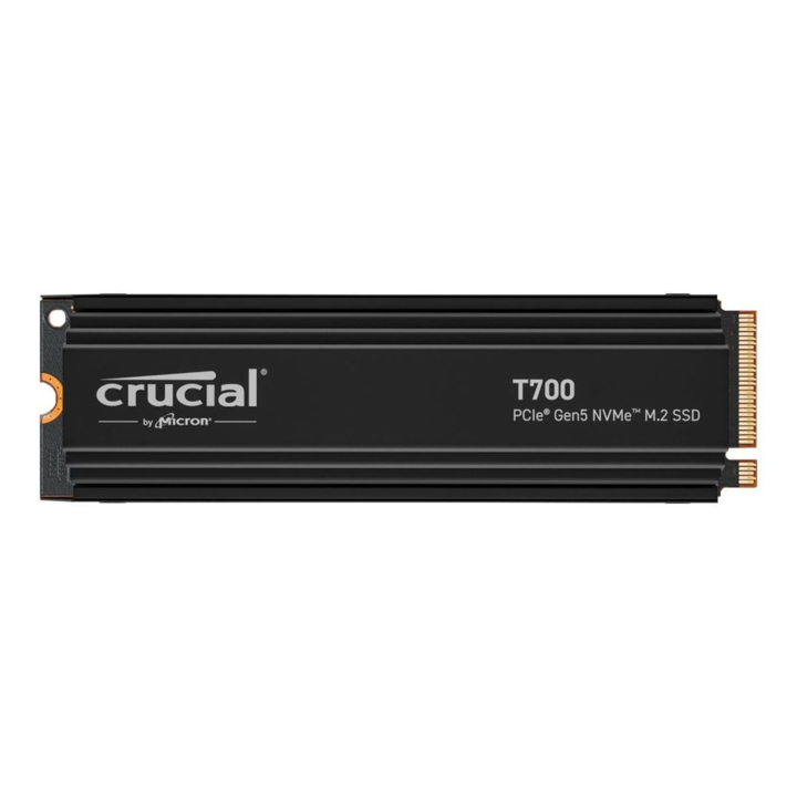 Szilárdtest-meghajtó, Crucial, SSD, M.2, 2 TB, 11800 MB/s, 12400 MB/s, NVMe, TLC, fekete