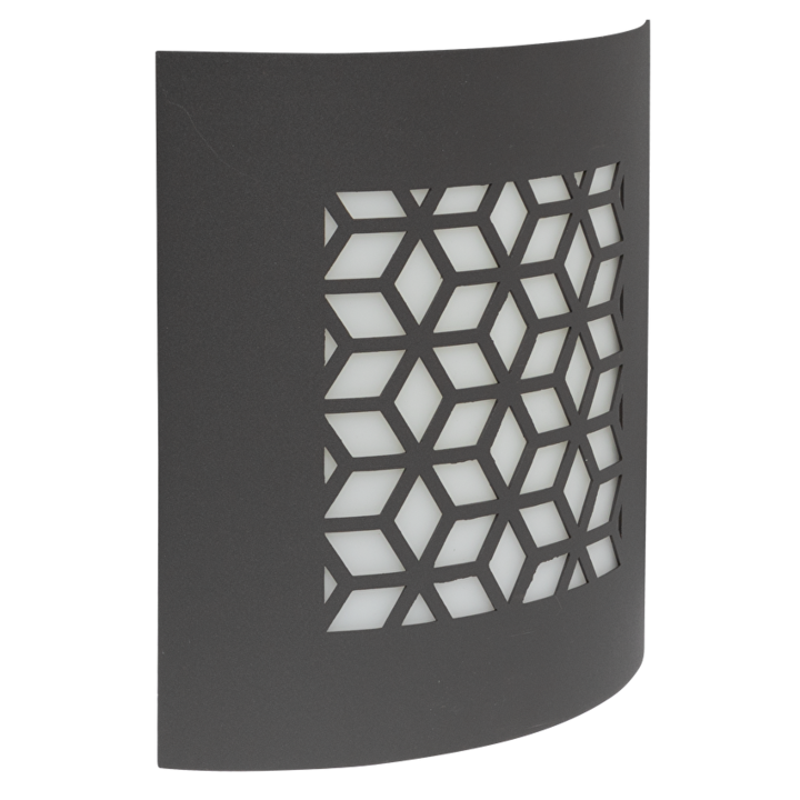 Фасадно осветително тяло, Декоративно, Е27, IP44, За стена, Графит, Ultralux