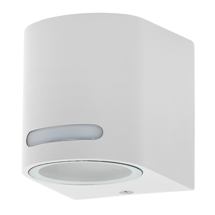 Фасадно осветително тяло, Едностранно, GU10, IP44, За стена, Бяло, Ultralux