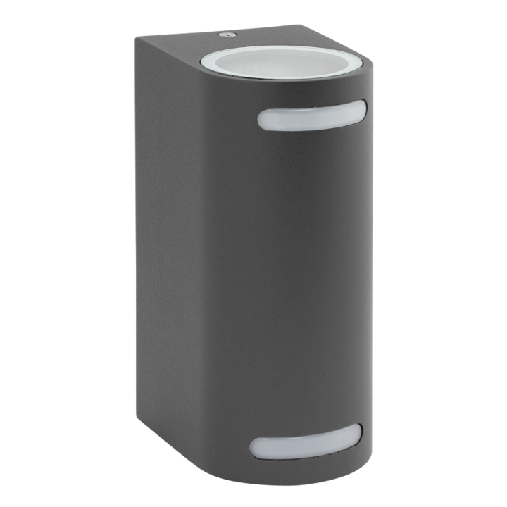 Фасадно осветително тяло, Двустранно, 2ХGU10, IP44, За стена, Графит, Ultralux