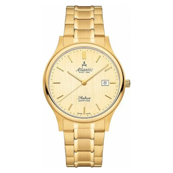 Ceas barbatesc Atlantic 60348.45.31 Quartz Auriu