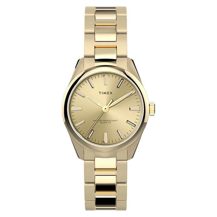 Дамски часовник Highview, Timex, Месинг, 32 мм, Златист