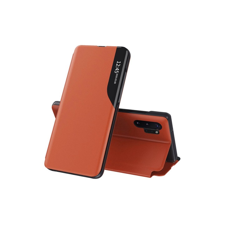 Флип калъф за Samsung Galaxy Note 10 Plus 4G / Note 10 Plus 5G Techsuit eFold Series Orange