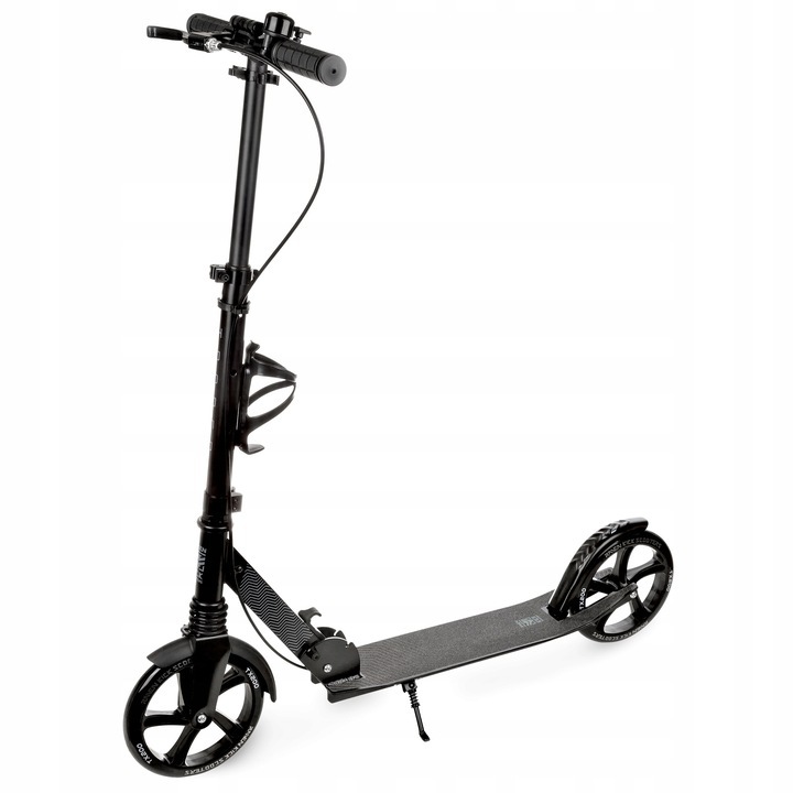 Trotineta Pliabila Raven Trader, Negru, 200 mm, Cu Frana si Suspensie