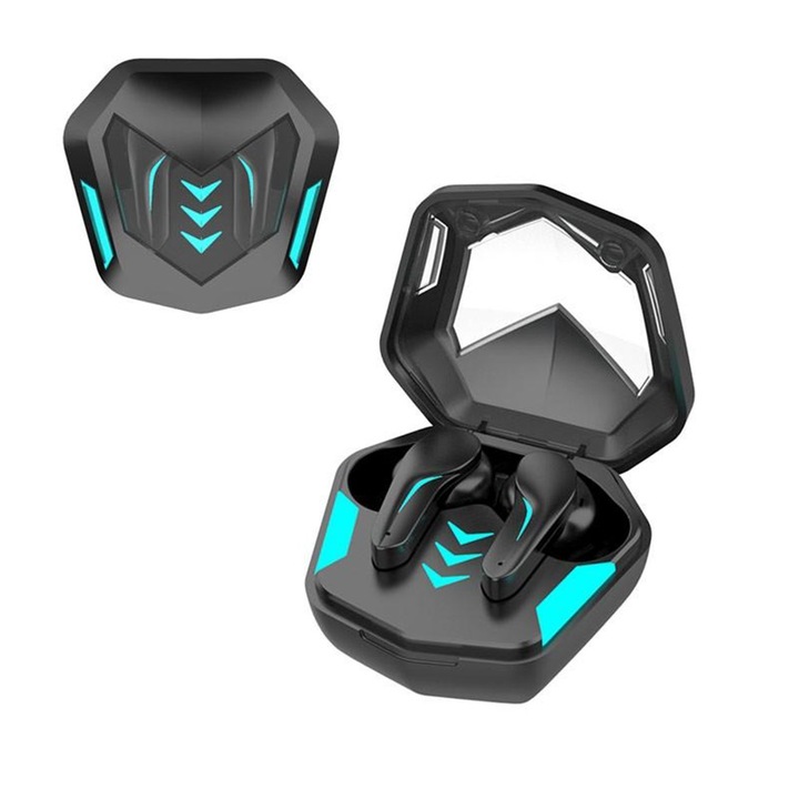 Геймърски слушалки STELS MD188, True Wireless, IPX2, Bluetooth, Touch Control, Черен