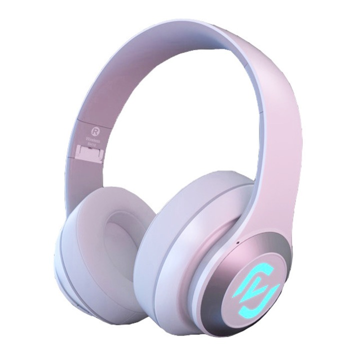 NUBI GT10 Boost Pro vezeték nélküli fejhallgató, Bluetooth Wireless, Deep Bass, AUX IN, Mikrofon, Fehér