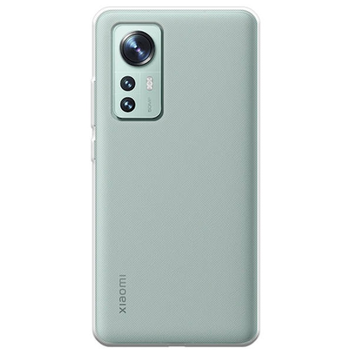 Átlátszó tok, amely kompatibilis a Xiaomi 12 5G / 12X 5G / 12s 5G telefonnal, vékony illeszkedés, csúszásgátló, minimalista kialakítás, 1 mm