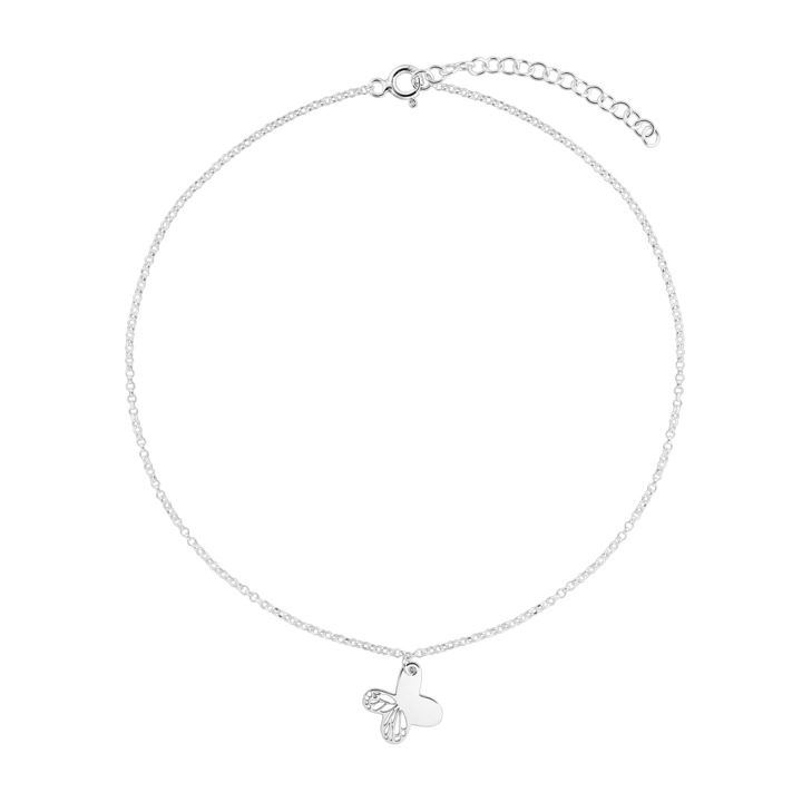 Bratara din argint cu fluture, Argintiu