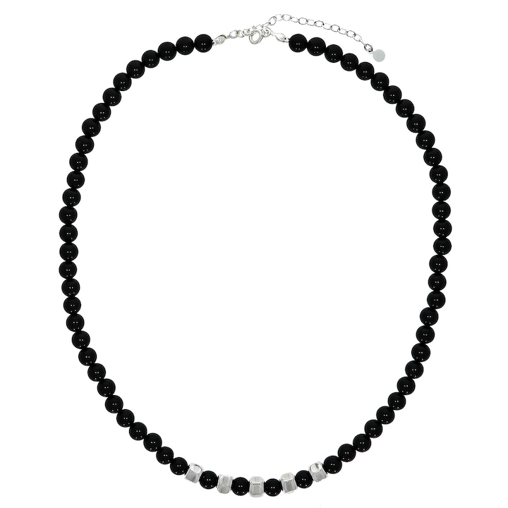 Lant Argint cu Margele din Onix