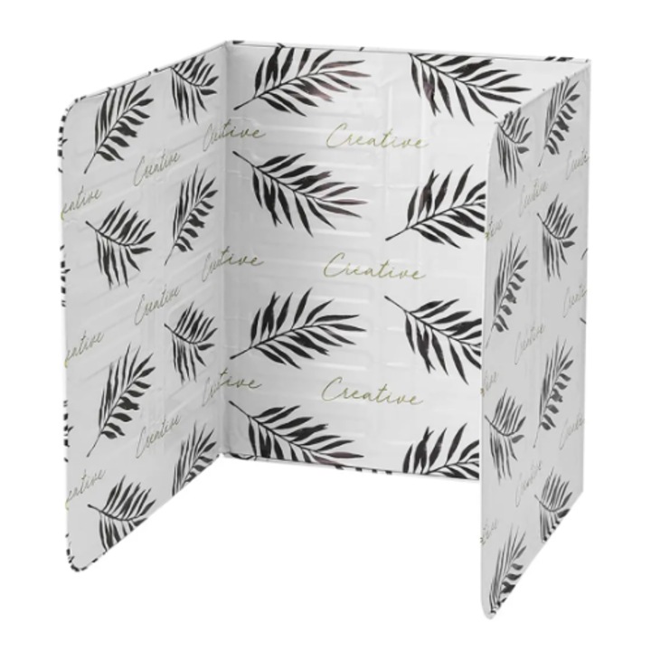 2 x Protectie aragaz pentru gatit antistropire model frunze