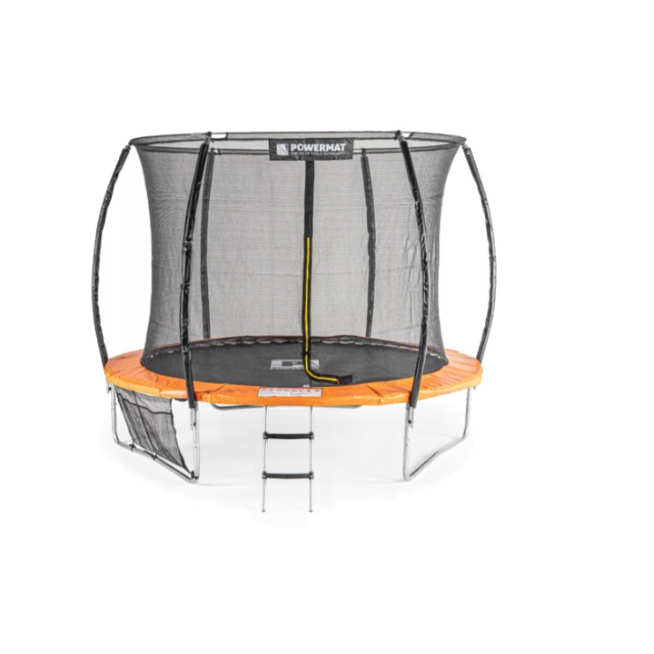 Kerti trambulin 305 cm, biztonsági hálóval és létrával, Powermat