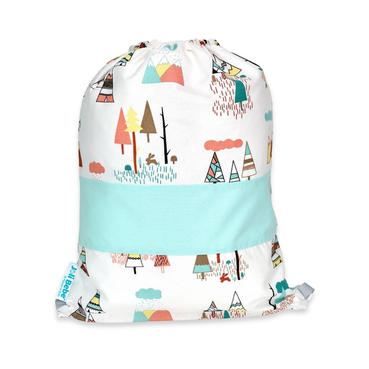 Чанта за детска градина, 40см х 30см, Памук, Елхи