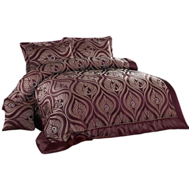 Кувертюра за спалня и 2 калъфки за възглавници, Сатен, 3 части, 2 лица, 250x250см, Grena