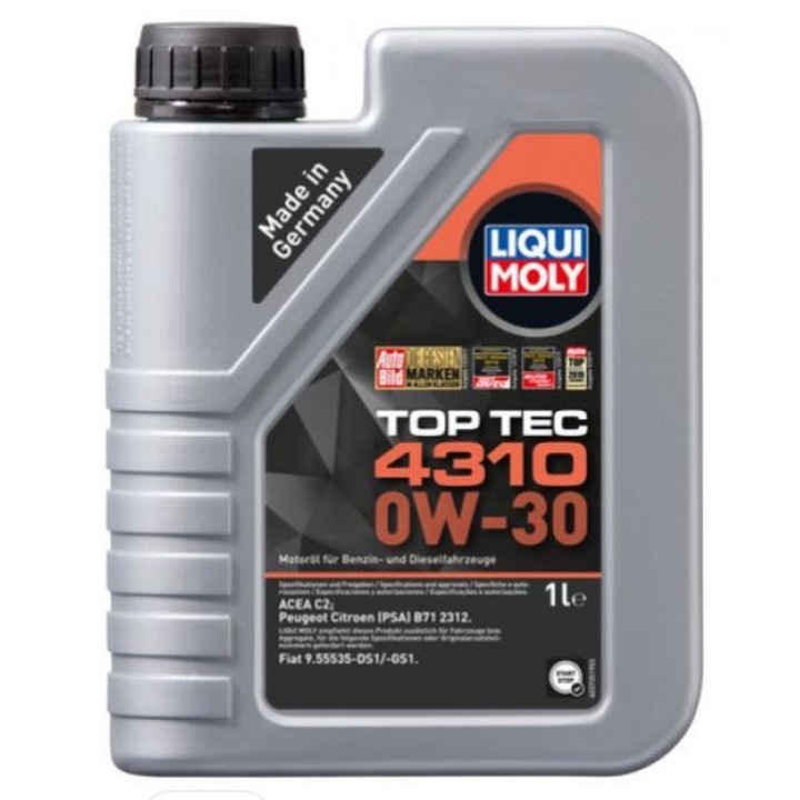Ulei Liqui Moly top Tec 4310 PSA 0W30 1 litru