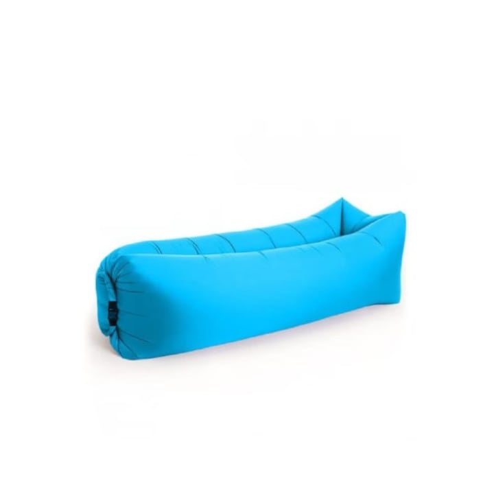 Felfújható strand/medence matrac + tároló hátizsák, kék
