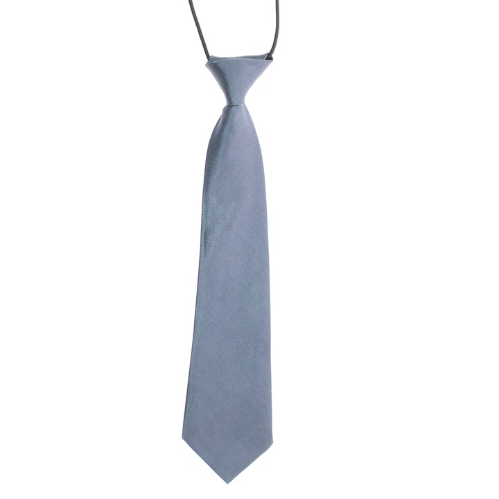 Gyerek nyakkendő, Buticcochet, szintetikus anyag, 28 cm, Sötétszürke - CRV259