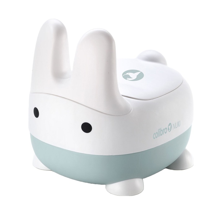 Nuki by Colibro Rabbit bili, antisztatikus betéttel és fedéllel, gumi lábakkal, Ocean