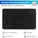 Калъф Sigloo, С безжична клавиатура и мишка, Bluetooth, Съвместим с таблет Apple iPad Air 4 2020, Air 5 2022, 10.9 инча, Черен