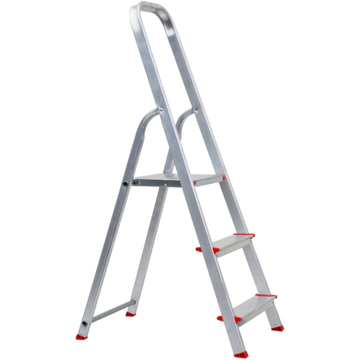 Scara din Aluminiu Cu Platforma ETS 1167, 2 Trepte, 57x117 cm