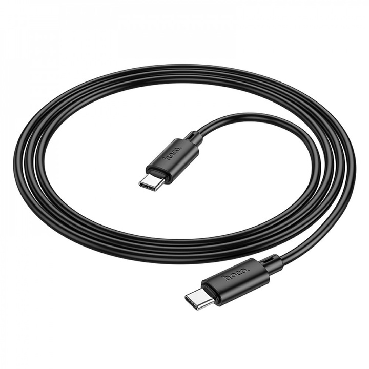 Hoco X88 töltő- és adatkábel, Type-C - Type-C, 60 W gyorstöltés, 1 m, fekete