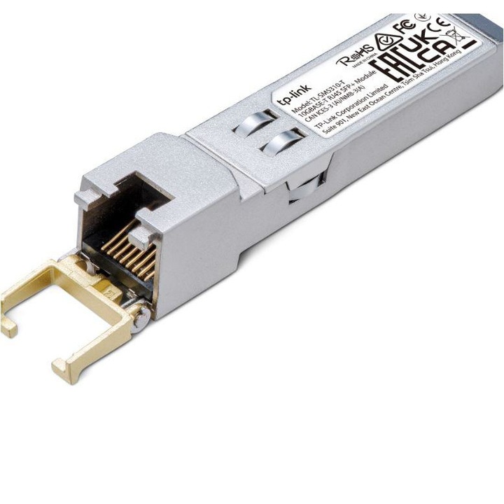 TP-Link 10G BASE-T RJ45 SFP+ модул, TL-SM5310-T, стандарти и протоколи: IEEE Std 802.3, 802.3a