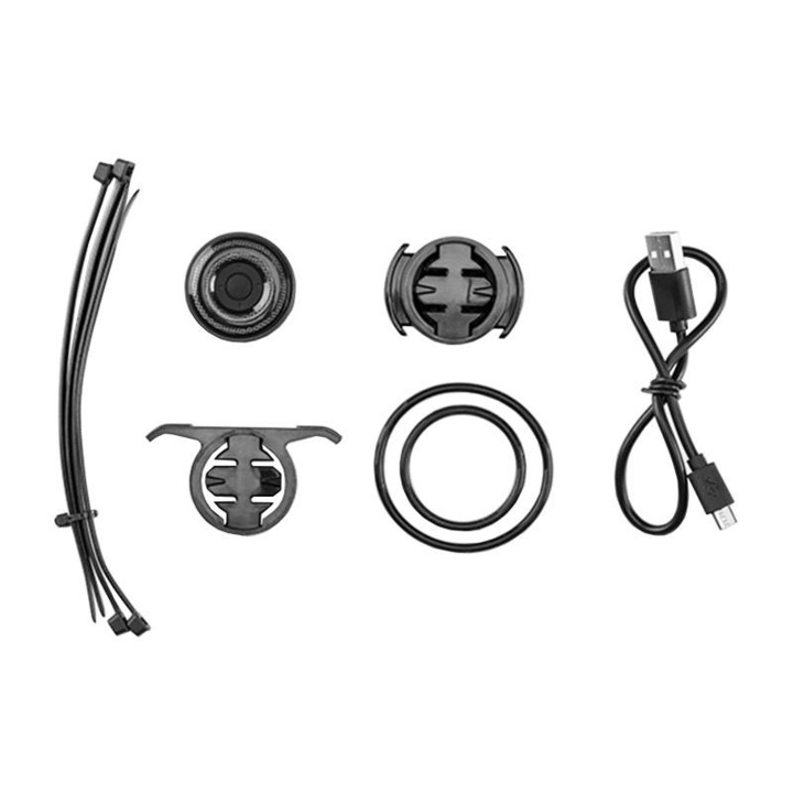 Спирачка за велосипед Rockbros Q3, водоустойчив IPX5, 2 режима на монтаж, 300 mAh, USB зареждане, черен