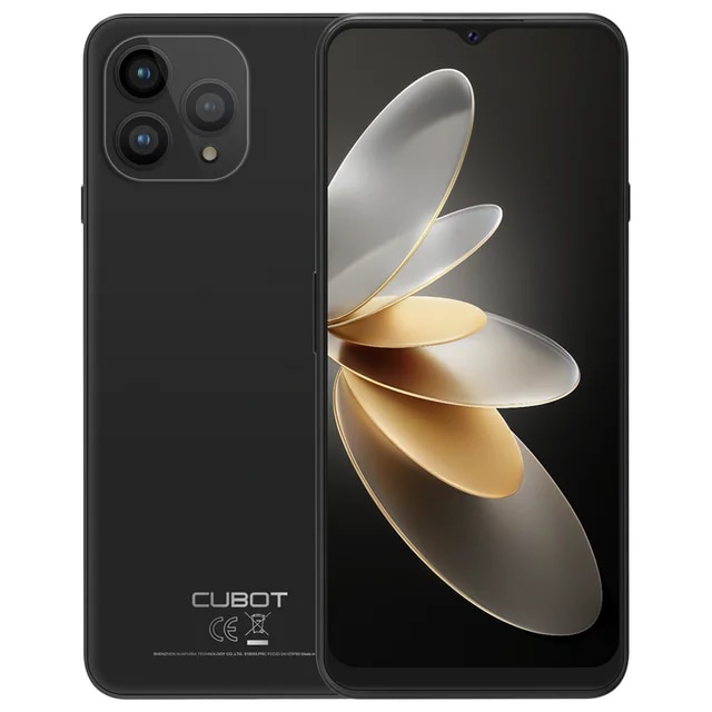 Telefon mobil Cubot P80, Negru, 4G, 6.5" FHD+, 16GB RAM (8GB + 8GB extensibili), 256GB ROM, 48MP+24MP, Android 13, MT8788V/WA, NFC, 5200mAh, Dual SIM
