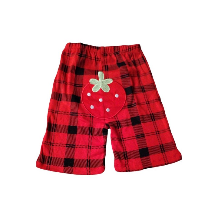 Pantaloni scurti pentru copii, Rosu, capsuna, 6-9 luni