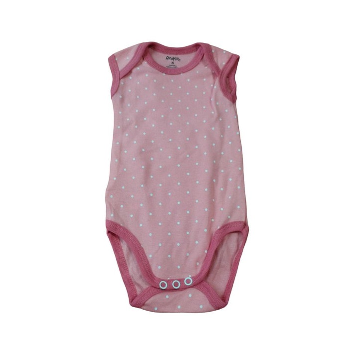 Body fara maneca pentru copii, Roz, buline, 3-6 luni