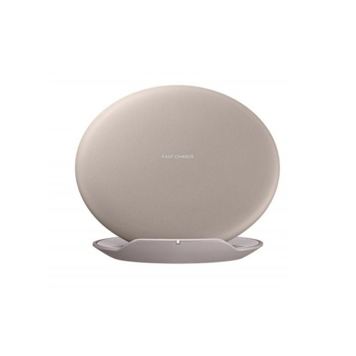 Vezeték Nélküli Töltőpad, 10W gyorstöltés, Android és iPhone készülékekhez, bézs