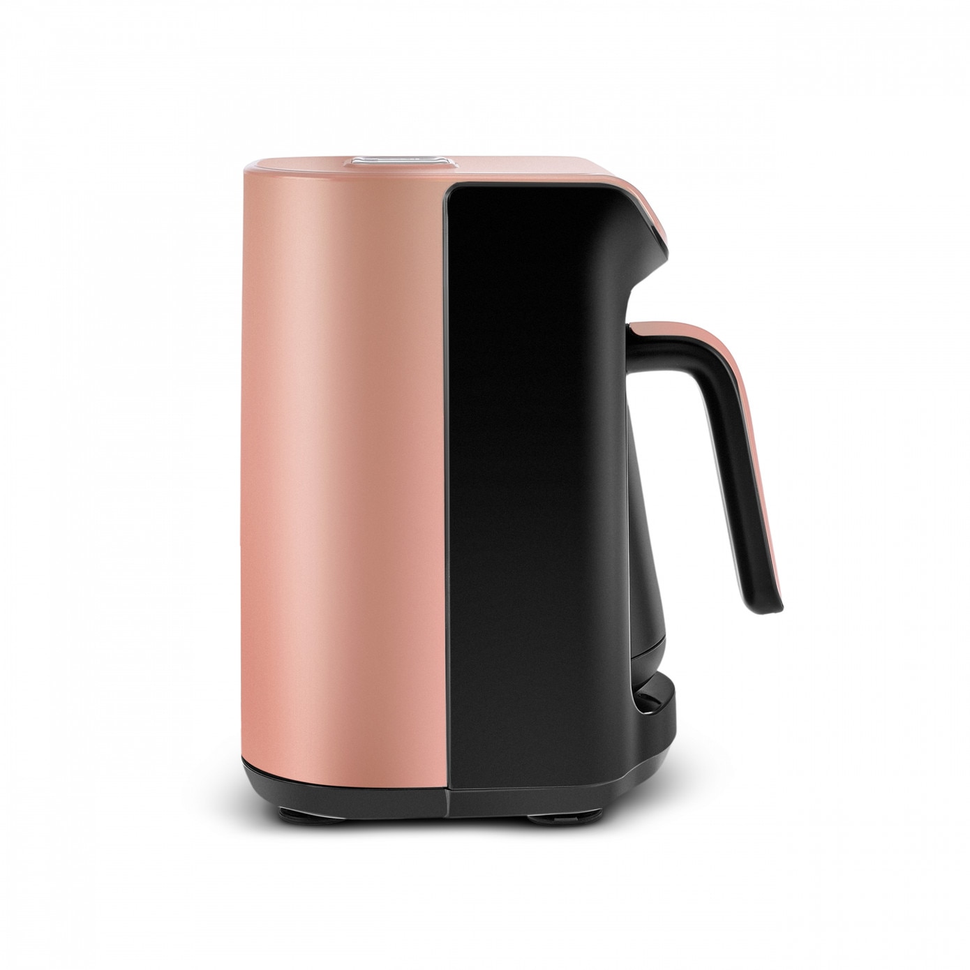 Cafetiera turceasca, Karaca, Hatır Köz, Rose Gold Satin, pentru 5 cesti, 535 W, Avertizare sonora, Sistem prevenire umplere