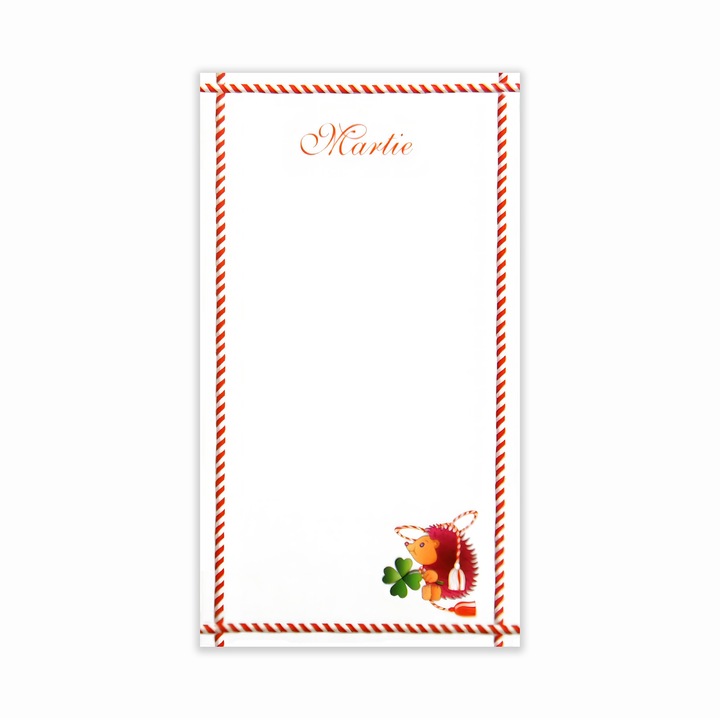 200 db-os Martisor témájú kártyakészlet, 12a modell, többszínű, 9x5 cm