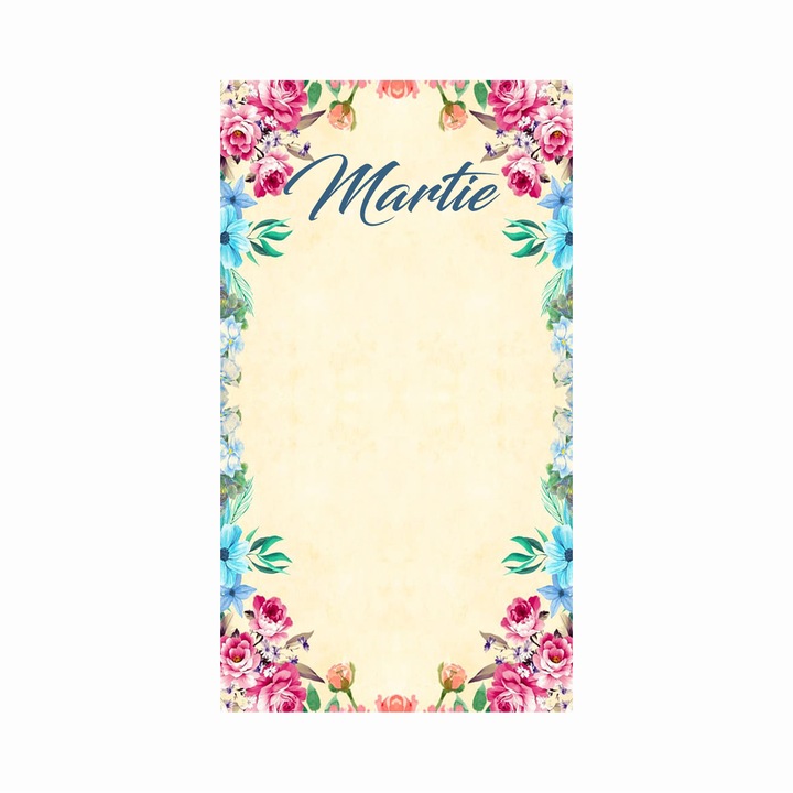 Set 200 Cartonase cu tematica Martisor, model 12, multicolor, 9x5 cm