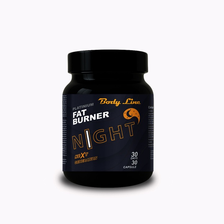 Supliment alimentar de slabit, in timpul somnului, Fat Burner Night, 30 capsule, 30 portii