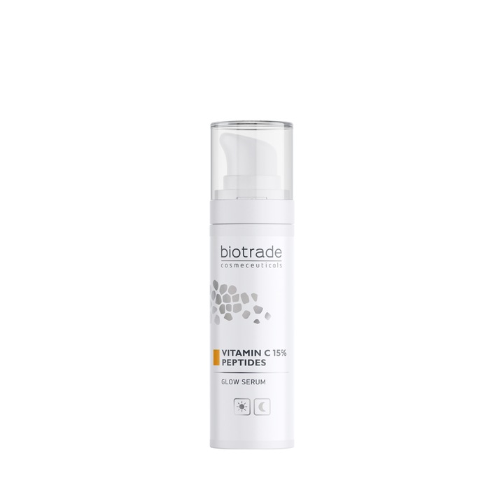 Ser iluminator cu vitamina C 15% si peptide, 30 ml, Anti-Age, Biotrade