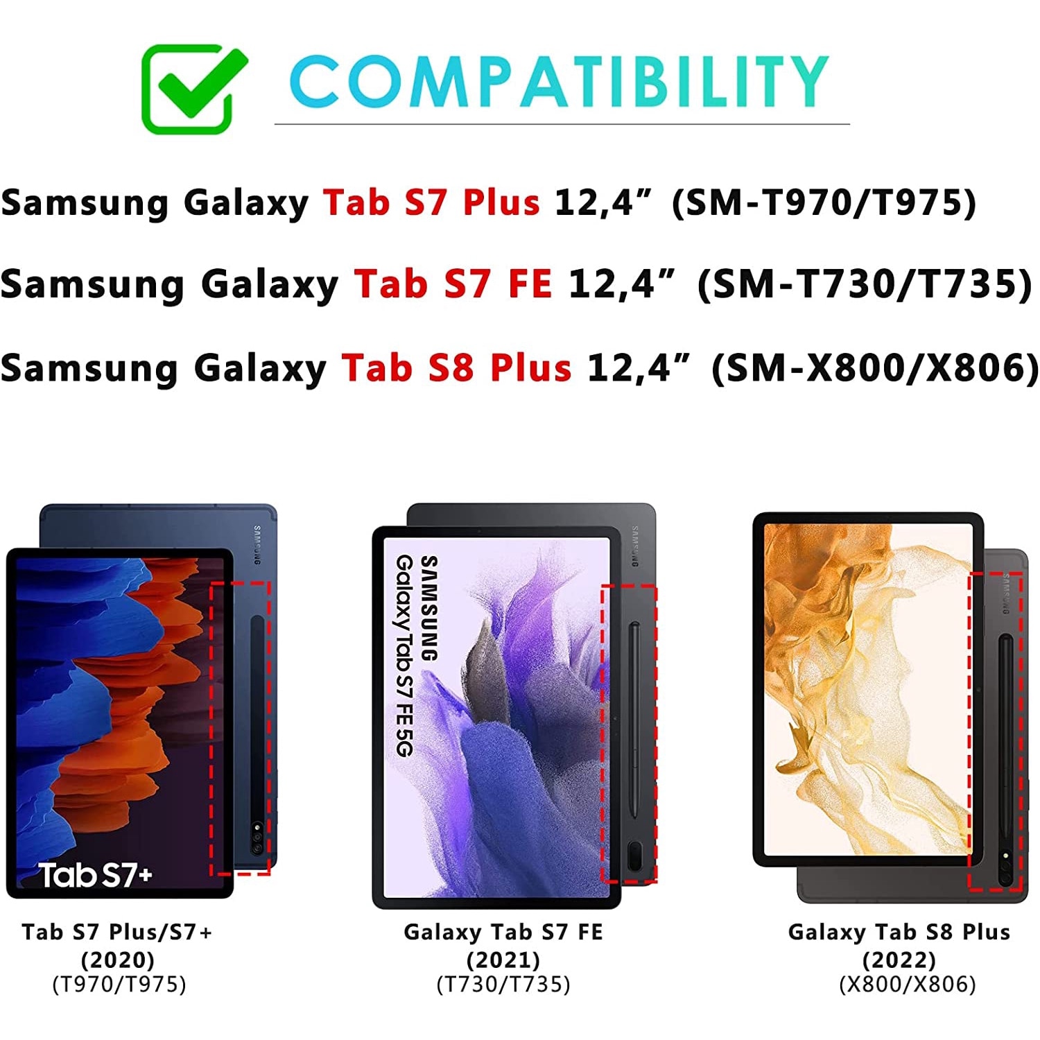 Husa Slim Sigloo, Smart Cover, Trifold, pentru tableta Samsung Galaxy Tab S8 Plus (X800/X806), S7 FE (T730/T733/T736B), S7 Plus (T970/T976B), 12.4 Inch, model Graffity