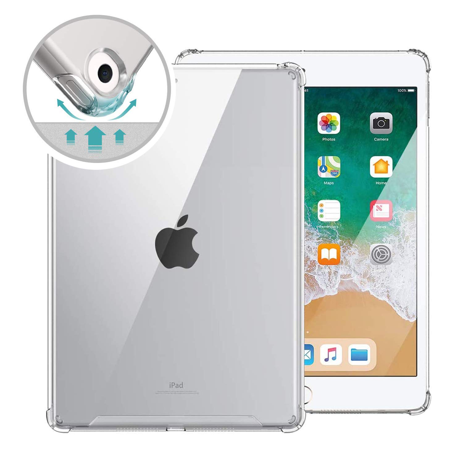 Husa de protectie pentru iPad Pro 2018, 12.9", bumper, silicon, Transparent