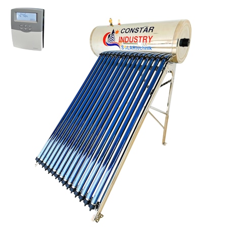 Panou solar pentru apa calda, presurizat, 120 litri, din inox, cu 12 tuburi vidate heat-pipe