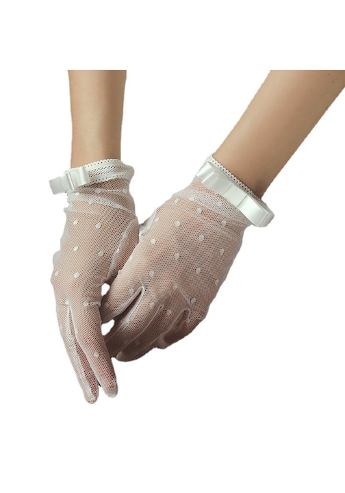 Дантелени ръкавици, AEWOYAD, Anti-UV, Бели