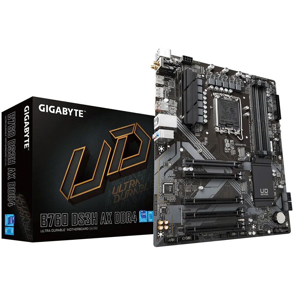 Placa de baza Gigabyte B760 DS3H AX DDR4, Socket 1700