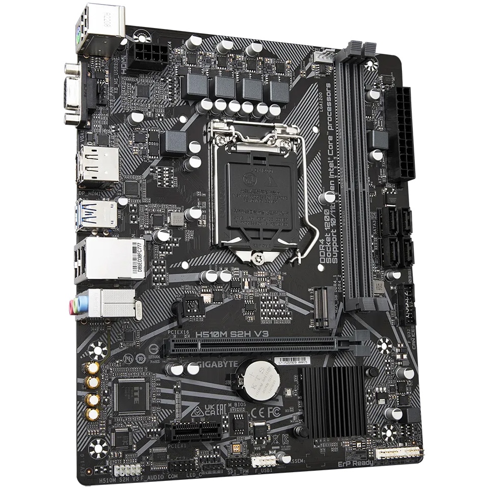 Placa De Baza Gigabyte H510M S2H V3, Socket 1200 - EMAG.ro