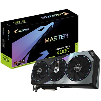 Placa video Gigabyte AORUS GeForce RTX 4080 MASTER, 16GB GDDR6X, 256-bit