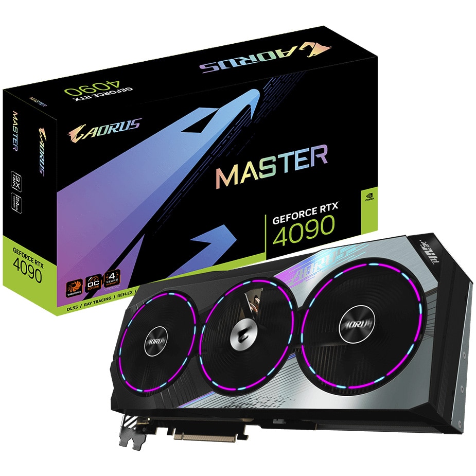 Placa video Gigabyte AORUS GeForce RTX 4090 MASTER, 24GB