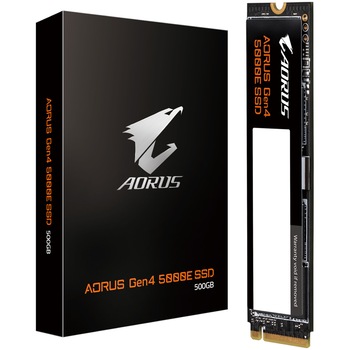 Solid-State Drive (SSD) Gigabyte AORUS 5000E AG450E500G-G, 500 GB, NVMe, PCIe 4.0, M.2