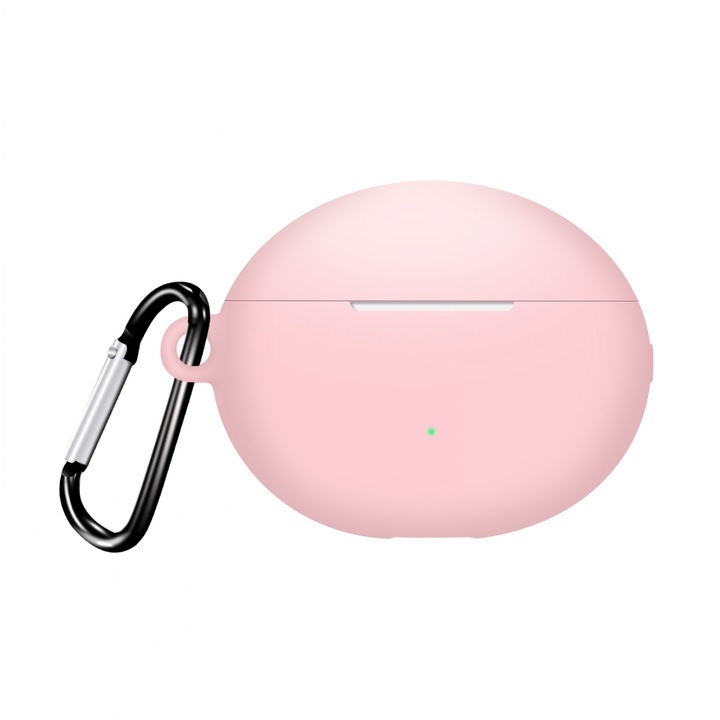 Husa de protectie din silicon, G-Tech, Compatibila cu Huawei FreeBuds 5i, High Quality, Super slim, Compacta, Roz