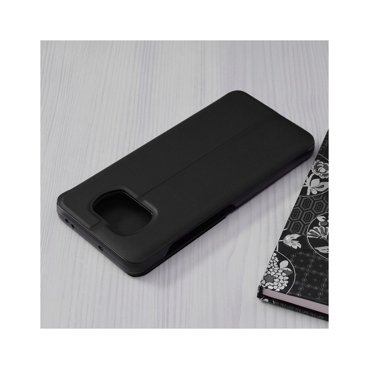 Husa Flip pentru Xiaomi Poco X3 / Poco X3 NFC / Poco X3 Pro Techsuit eFold Series Negru